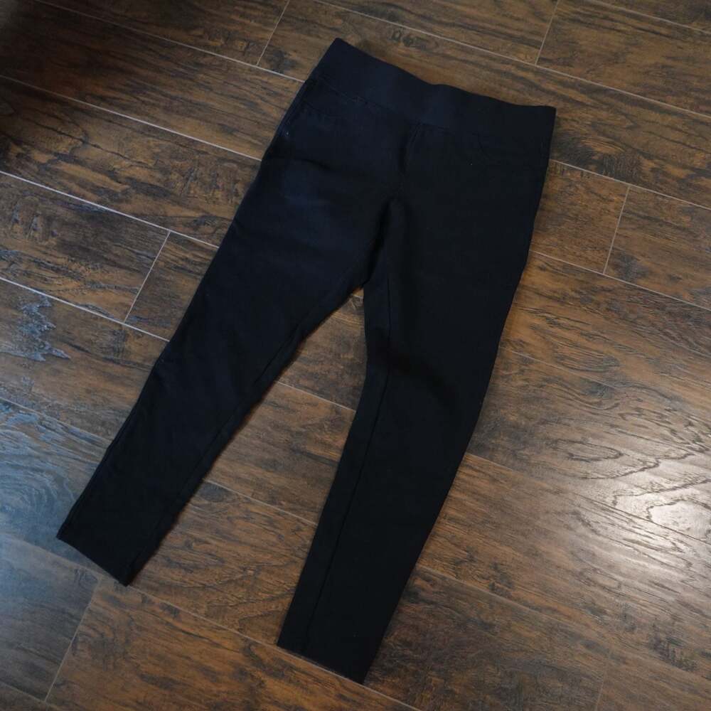 Lola Jeans Anna Mid Rise Pull-On Leggings in Black Women’s Size M